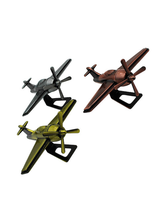 Antique Decorative Metallic Airplane 14x3x14cm