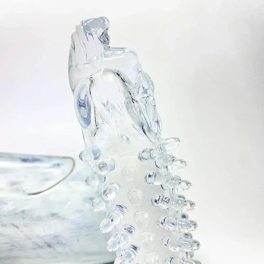 Penis Sleeve Embossed Beads Vibration 12cm