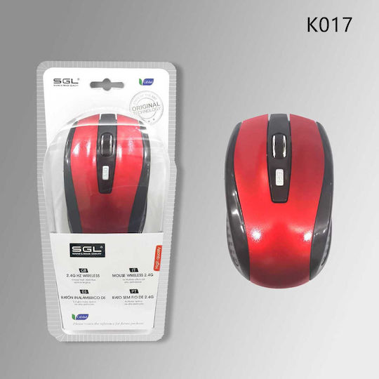 SGL K017 Mouse Wireless Roșu