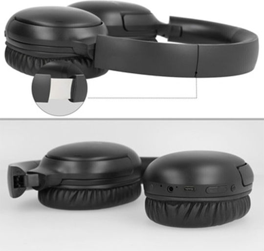 Blavec BO-12 Wireless / Wired Over Ear Headphones with 120 hours of Operation Black