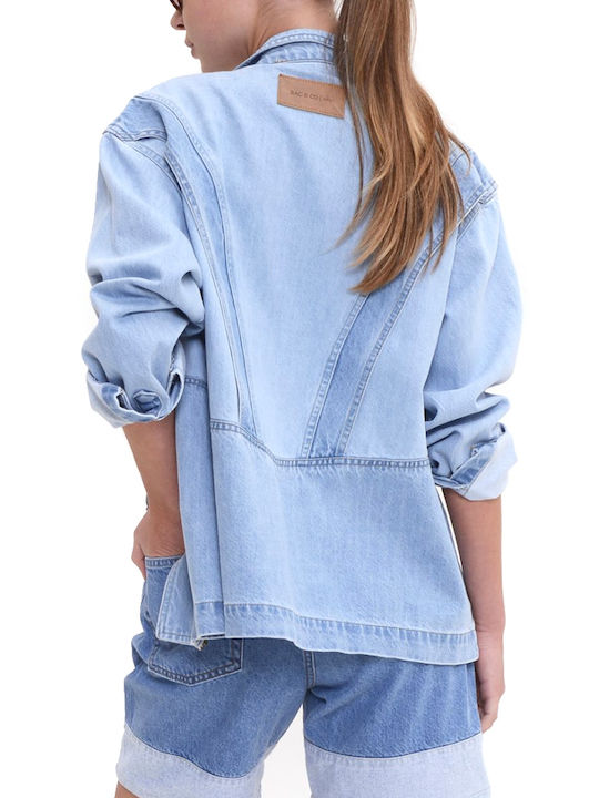 Sac & Co Damen Jean Jacke Blau