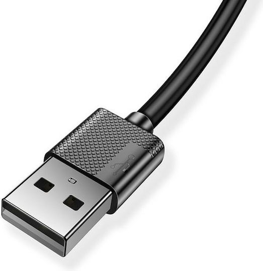 T-Phox USB 2.0 Cable USB-C male - USB-A Μαύρο 2m