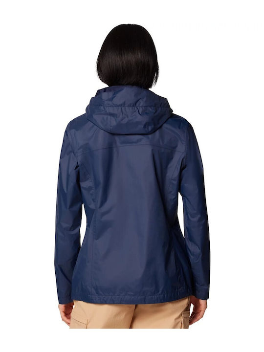 Women's Waterproof Hiking Jacket Black