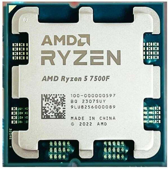 AMD Ryzen 5 7500F 3.7GHz Επεξεργαστής 6 Πυρήνων για Socket AM5 Tray