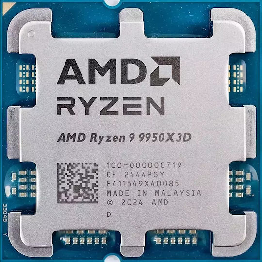 AMD Ryzen 9 9950X3D 4.3GHz Processor 16 Core for Socket AM5 Tray