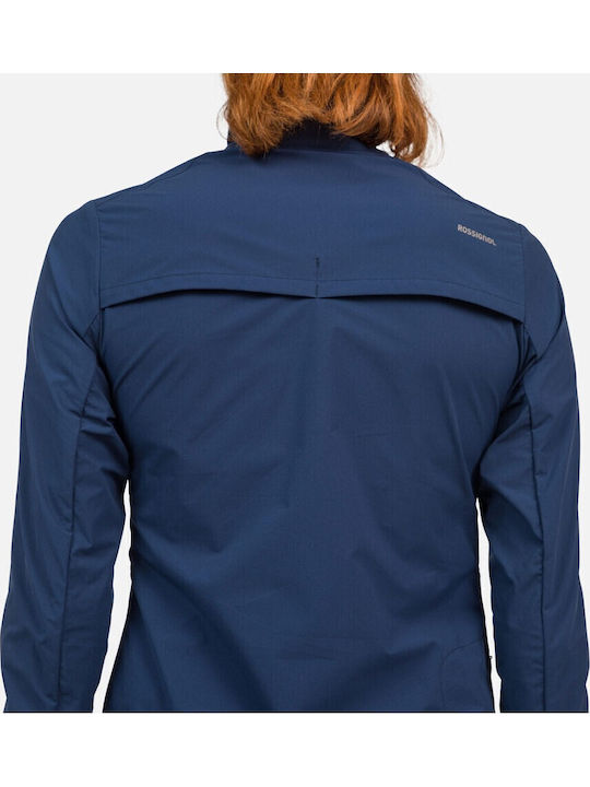 Γυναικείο Αθλητικό Μπουφάν Αντιανεμικό Navy Blue
