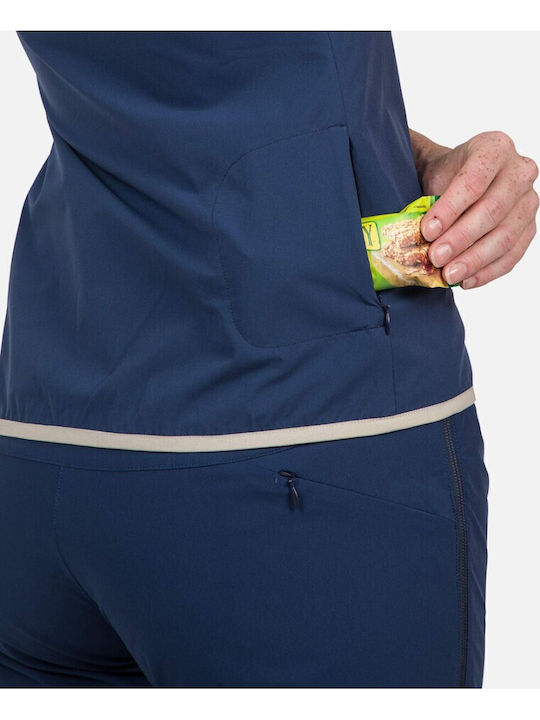 Γυναικείο Αθλητικό Μπουφάν Αντιανεμικό Navy Blue