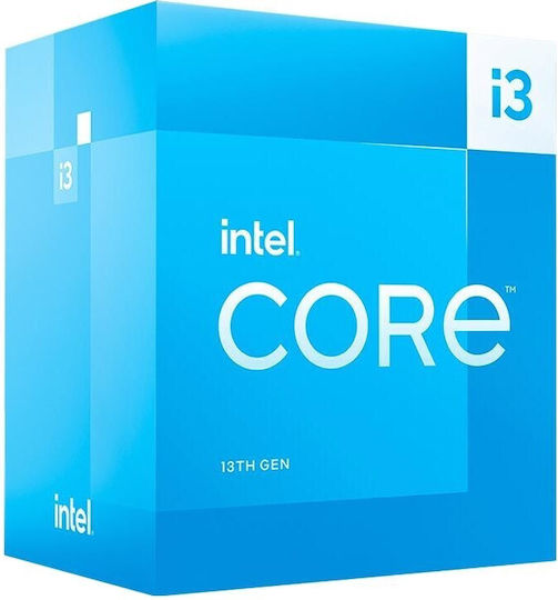 Intel Core i3 13100 3.4GHz Procesor cu 4 nuclee pentru Socket 1700 cu Casetă și Cooler