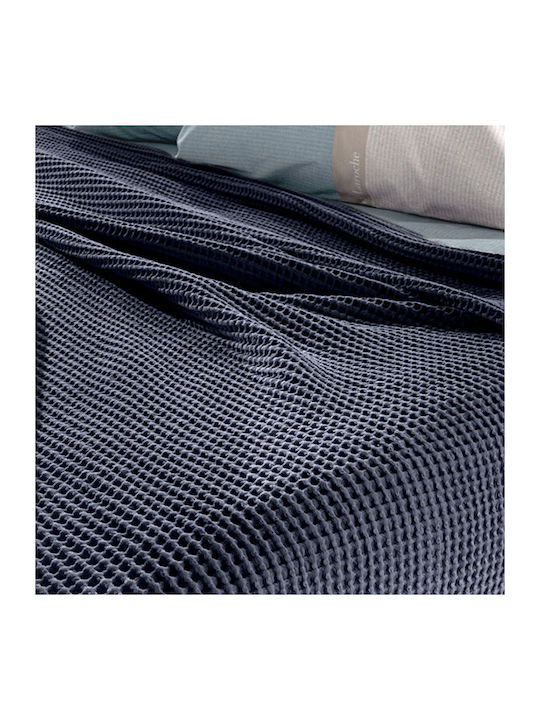 Guy Laroche Eternity Pique Double Blanket 230x240cm Marine