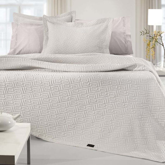 Guy Laroche Pique Double Blanket 245x260cm Natural