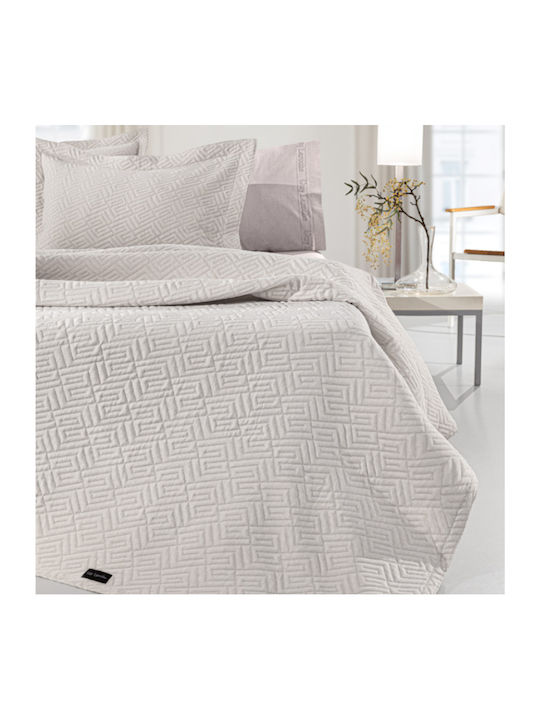 Guy Laroche Pique Double Blanket 245x260cm Natural
