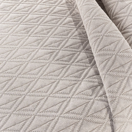 Guy Laroche Oasis Pique Blanket Double 245x260cm Linen