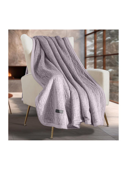 Guy Laroche Bolzano Blanket Sherpa Sofa 130x170cm Melanze