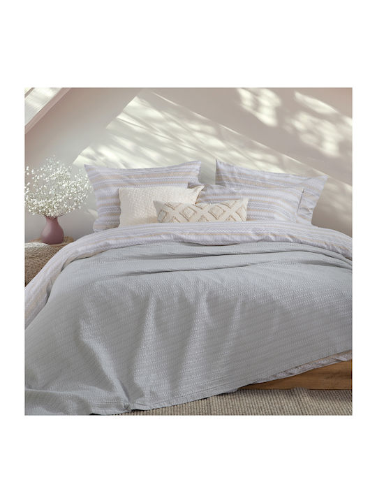 Nef-Nef Homeware Cool Pique Blanket Double 220x240cm L. Gray