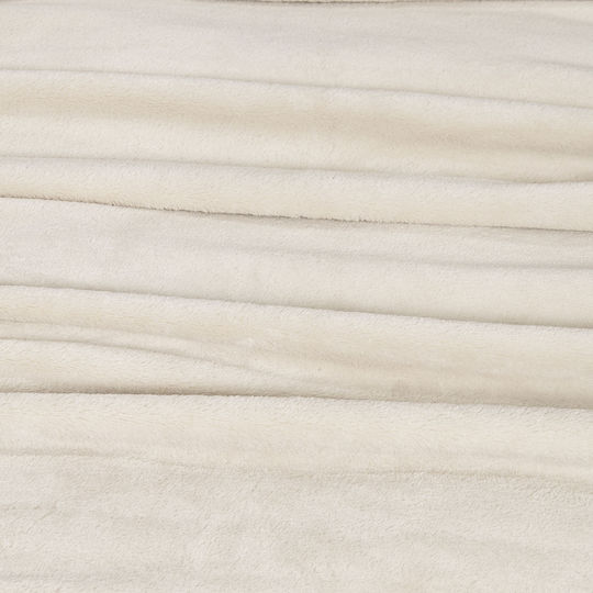 Nima Alpa Blanket Fleece Single 160x220cm Light Beige
