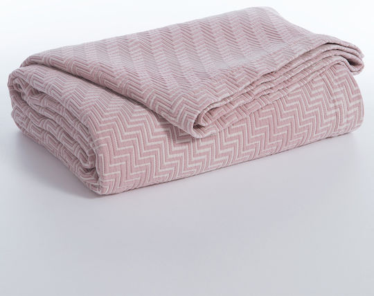 Nef-Nef Homeware Chevie Одеяло Двойно 230x250см Розово