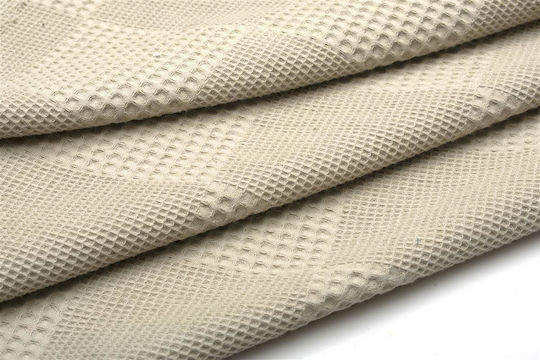 Dimcol Κουβέρτα Πικέ Υπέρδιπλη 220x250εκ. Έλεφαντ