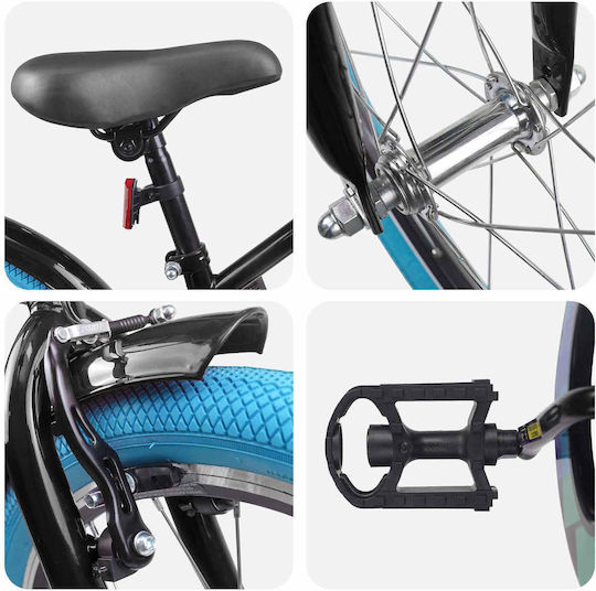vidaXL 22" Παιδικό Mountain Bike Μαύρο