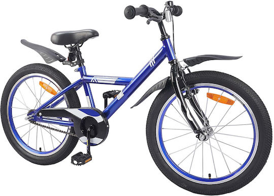 vidaXL 18 Zoll Kinderfahrrad Blau