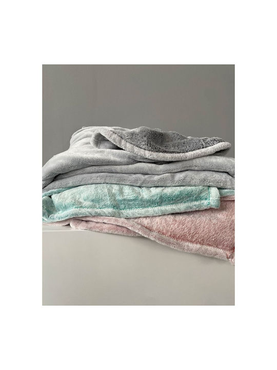 Pennie Arctic Κουβέρτα Βελουτέ Υπέρδιπλη 220x240εκ. Κόκκινη