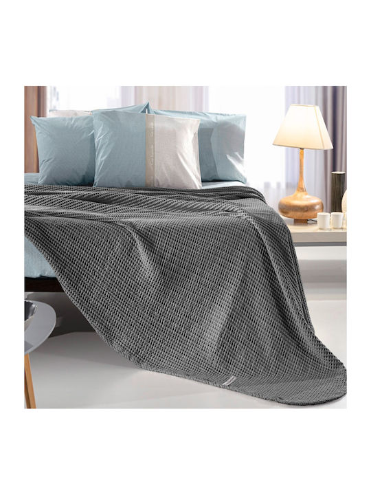 Guy Laroche Eternity Decke Piqué Moné 160x240cm Anthrazit