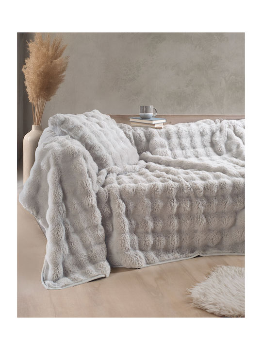Rythmos Pătură Blănoasă Pentru Canapea 130x180 cm Maro
