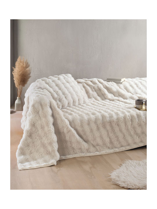 Rythmos Pătură Blănoasă Pentru Canapea 130x180 cm Maro
