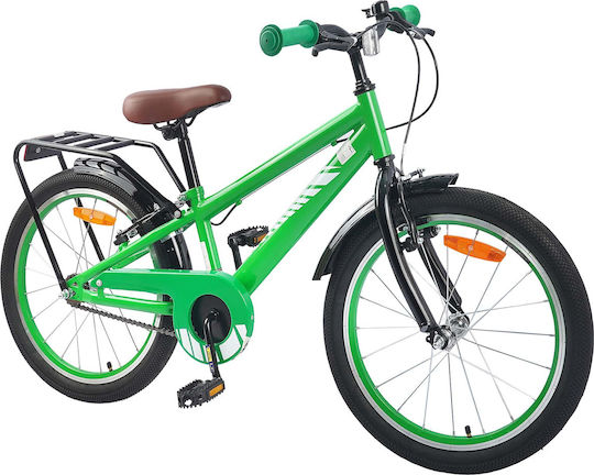 vidaXL 18" Kinderfahrrad Mountainbike Grün