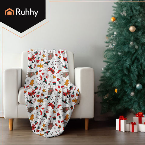 Ruhhy Κουβέρτα Fleece Μονή 150x200εκ. Λευκή 18545-0