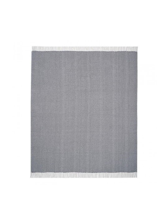 Heinner Κουβέρτα Πλεκτή Διπλή 200x220εκ. Ζικ Ζακ HR-PLD200-ZBLK
