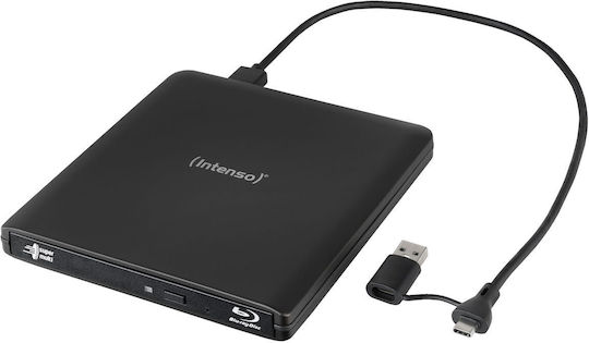 Intenso External Blu-ray 5401500 Eod 500bd Slim Usb 3.2 Gen 1×1 Black