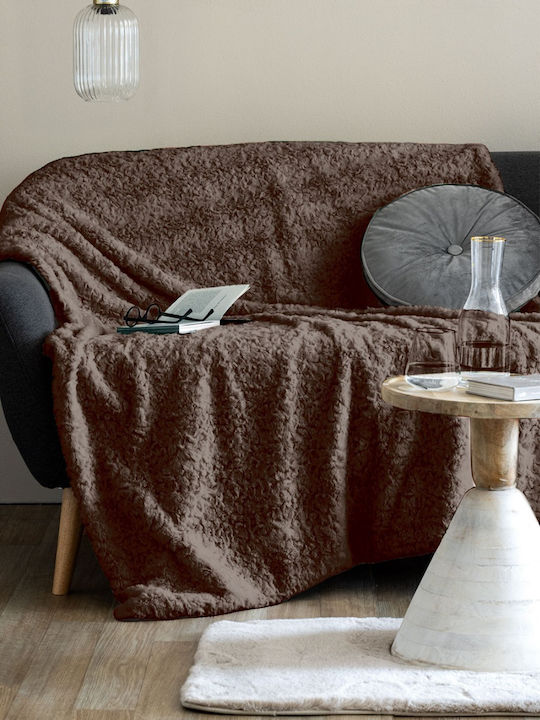 Palamaiki Aleria Furry Blanket Sofa 130x180cm Ecru