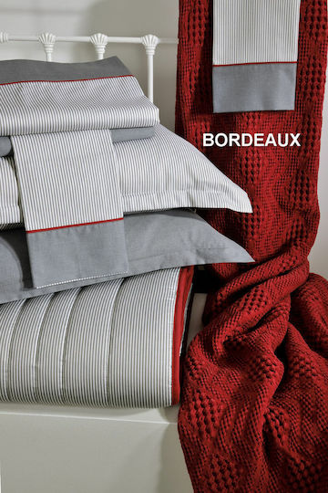 Down Town Home 871 Κουβέρτα Πλεκτή Υπέρδιπλη 230x260εκ. Bordeaux