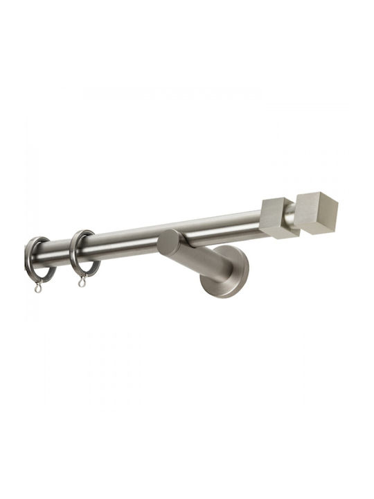Zogometal Metalic Galerie pentru perdele Dublu cu bară Φ25mm 240buc Nichel mat