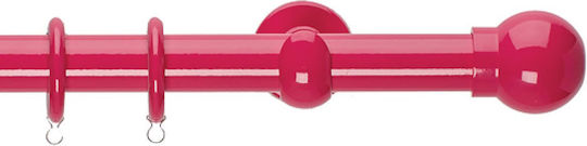 Zogometal Bare pentru Perdele Metalic Culoare Fuchsia Tip Single Diametru Φ25mm Dimensiune 300cm