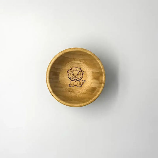 Pandaboo Toddler Food Bowl Made of Bamboo Orange