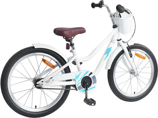 vidaXL 18" Kinderfahrrad Mountainbike Weiß