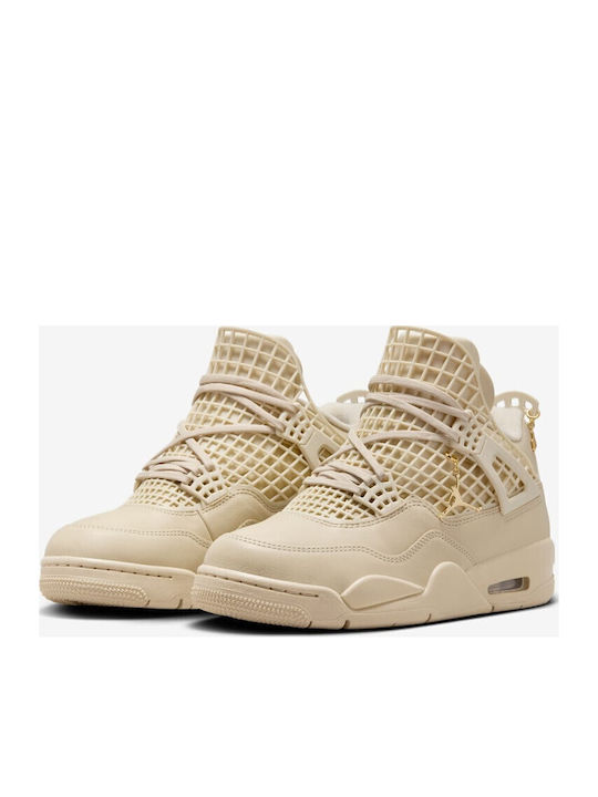 Air  4 Retro Дамски Сникърси Бежови