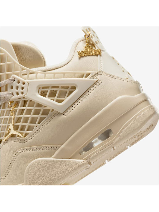 Air  4 Retro Дамски Сникърси Бежови