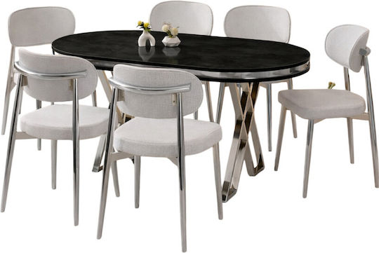Set Trapezării Polo Scaune Metalice 170x90x75cm