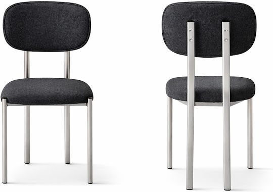 Esszimmermöbel-Set Für 6 Personen Schwarz Silber 170x90x75cm
