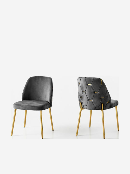 SteweHome Esszimmermöbel-Set Für 6 Personen Kelebek MDF Schwarz 132x80x75cm