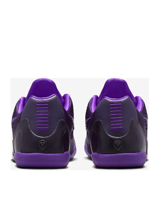 Kobe 9 Em Kids Sports Basketball Shoes with Laces Purple