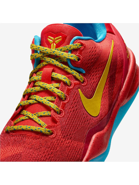 Kobe 8 Year Of The Horse Αθλητικά Παιδικά Παπούτσια Running με Κορδόνια Κόκκινα