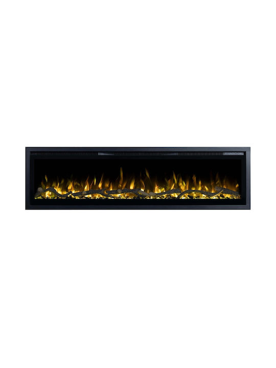 Hitense Notting Hill-60 Wall Mounted Electric Fireplace 1800W 151.6x11.8cm Gray