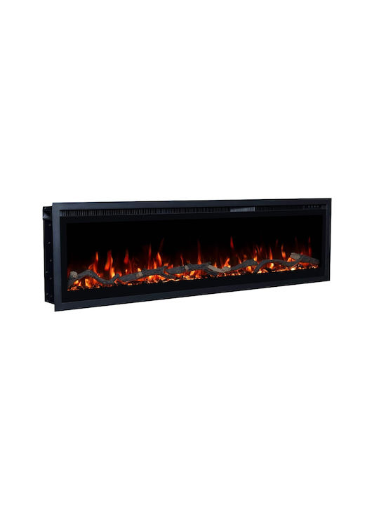 Hitense Notting Hill-60 Wall Mounted Electric Fireplace 1800W 151.6x11.8cm Gray
