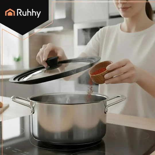 Ruhhy Капак за Пот Стъклен 32см 00025561