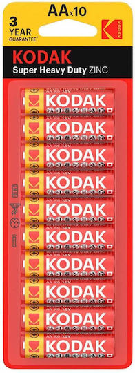 Kodak Extra Heavy Duty Цинкова батерия Цинк AA 1.5V 10бр