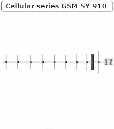 Sirio Sy-910 IoT Gsm Yagi-Antenne 10 Elemente 698-960mhz N-Typ Schutz 1 Stück
