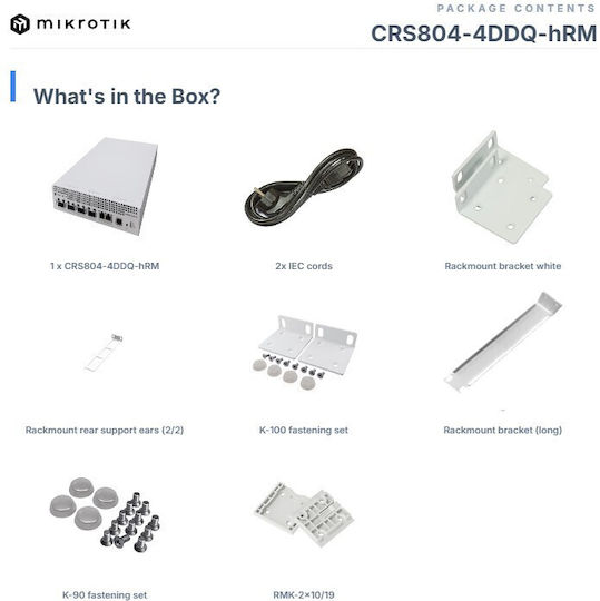 MikroTik 1τμχ CRS804-4DDQ-hRM